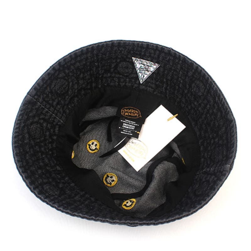 Universal Chemistry Smile Washing Black Denim Bucket Hat