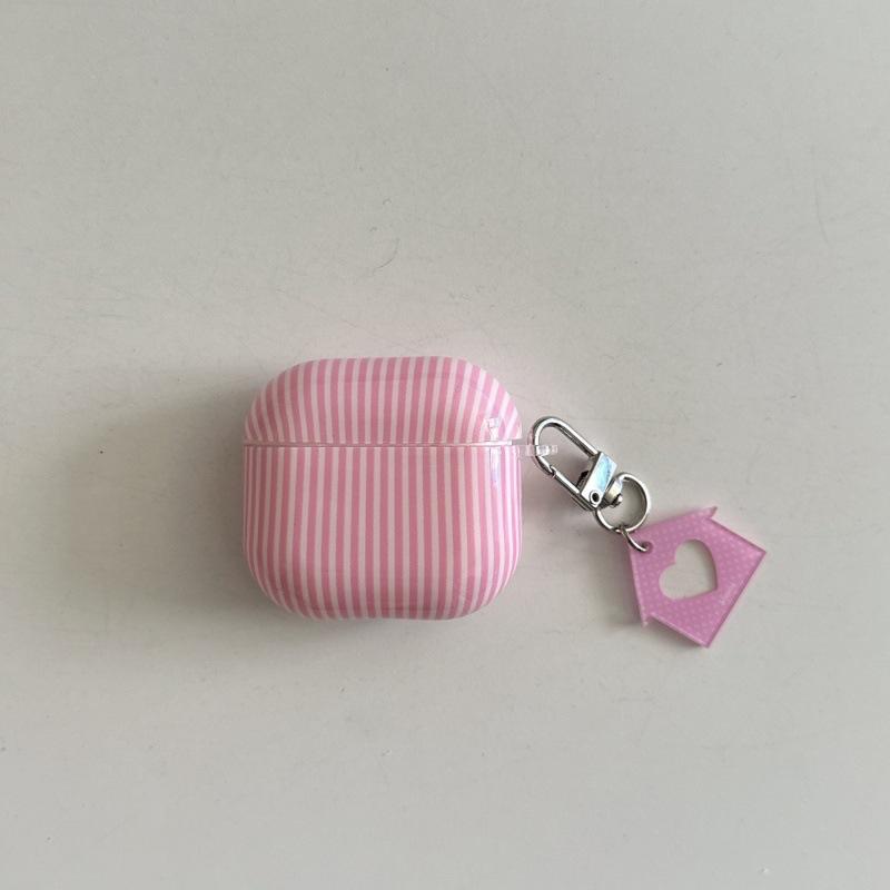 Pink Striped Ins for Apple AirPodspro1 Protective Case Pro11 Generation Bluetooth Headset Case New Wireless 1