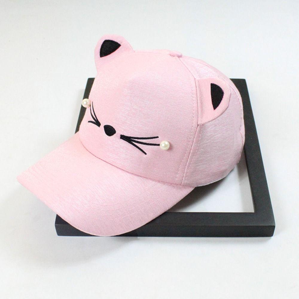 Fashion Cat Ear Hat Baseball Cap Cartoon Cotton Hat Outdoor Sport Cap Casual Sun Cap Cute Cosplay Hat