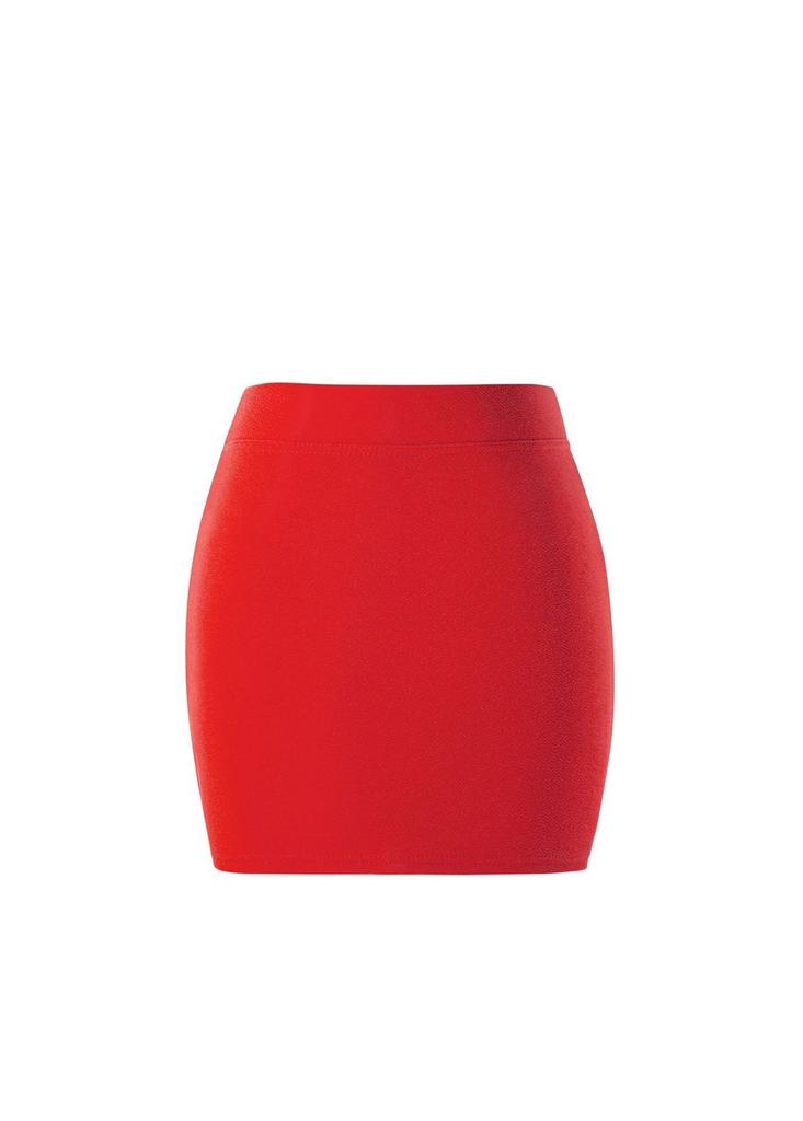 Solid Color Spring Summer Short Skirt With Hightemperature Setting For Office Wear