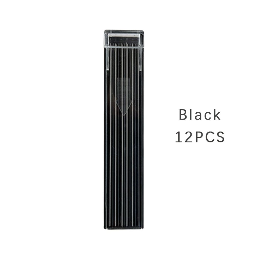 12 Stück/Box 2,0 mm HB Mehrfarbige Mechanische Bleistiftminen Ersatzminen für Automatikbleistifte Schul-, Kunst-, Skizzen-, Zeichenbedarf