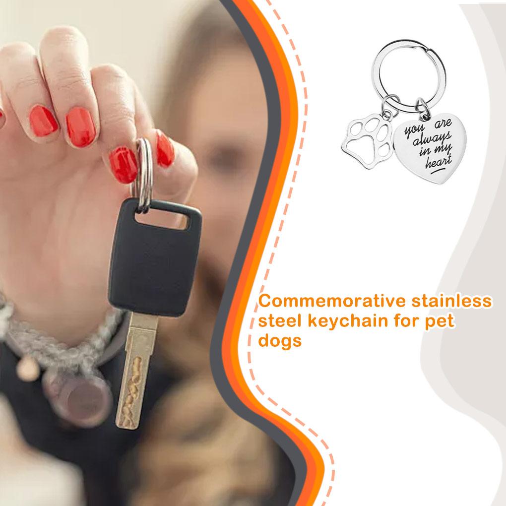 Keychain Holder Heart Tag Portable Car Motorcycle Pendant Keyring Hanging Key Bag Woman Handbag Man Deccoration Chain