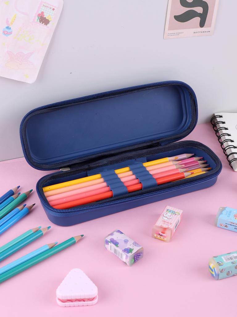 Plastic Waterproof Pencil Case Kawaii Pencil Case Back-to-school Pencil Case School Supplies Stationery Pencil Case Trousse