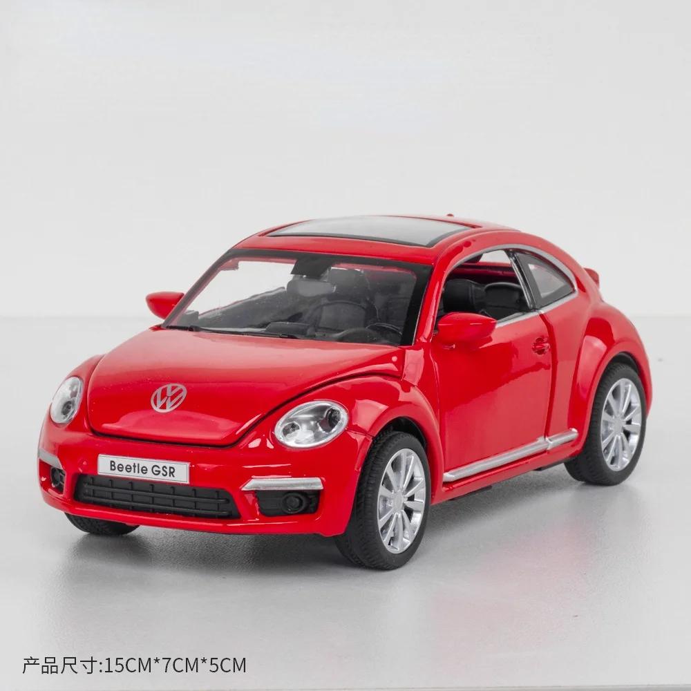 

1:32 Volkswagen Beetle GSR Модель Автомобіля Зворотний Хід Сплав Литий Вуличні Металеві Комерційні Авто Модель Дитяча Іграшка A134