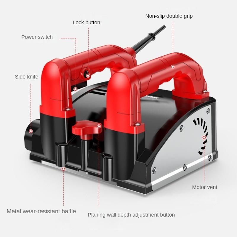 Laying Shovel Fully Automatic Wall Grinding Machine Dust-free Wall Plastering Tool Electric Wall Planer Portable Wall
