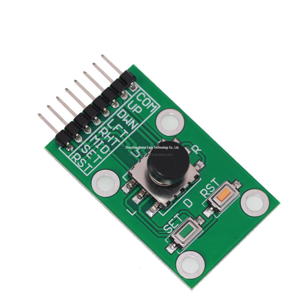Five-Way 5D Joystick Navigation Module with Independent Keyboard Switch for Microcontrollers