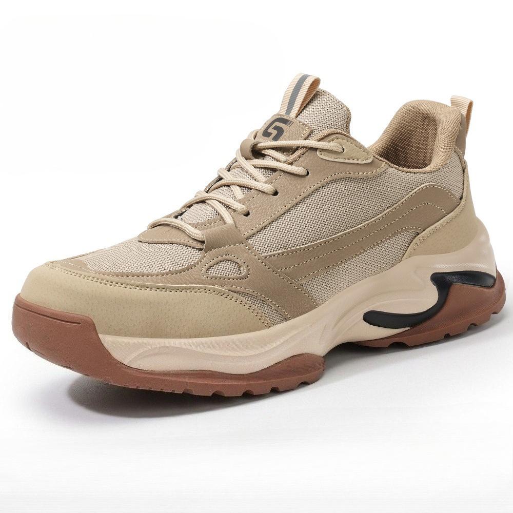 Breathable Four Seasons Work Boots Steel Toe Safety Shoes Men Work Shoes Sneakers Lightweight Anti-Puncture Indestructible Boots