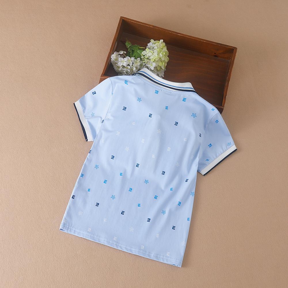 Boy Polo Shirt Summer Kids Short Sleeve Shirt Letter Children Clothes Boys Lapel Polo Shirts Sports School Boy Tops
