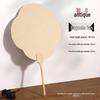 Ancient Style DIY Round Fan: Lacquered Surface with Thick Xuan Paper for Calligraphy and Hand-Painting