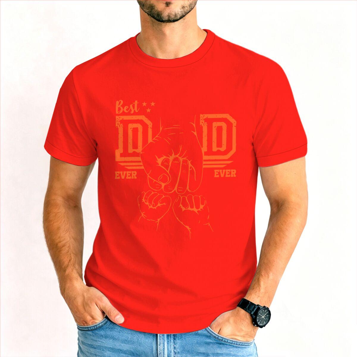 Men Clothing Best Dad Ever Print T Shirt Short Sleeve Father s Day Gift Print Clothes Tops Funny New Style Hot Sale Dad T Shirt S