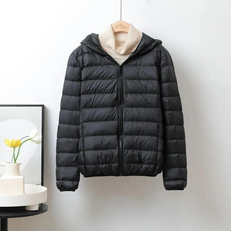 Short Cotton Coat for Women 2025 Autumn and Winter New Style Light Cotton Coat for Women Hooded Loose Warm Jacket