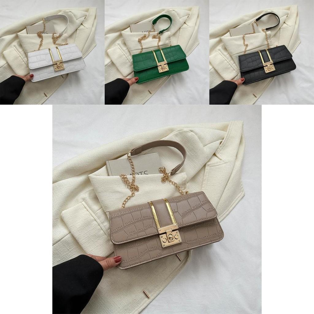 Trendy Women's Shoulder Bag Stylish Chain Crossbody Bag Fashionable Small Square Bag