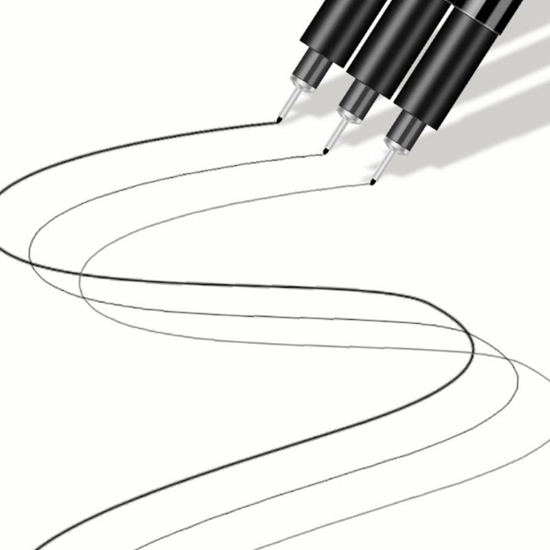 Professional Art Marker Needle Tip Drawing Pen Waterproof Fine Liner Pen For Artists Sketching And Art Illustrations
