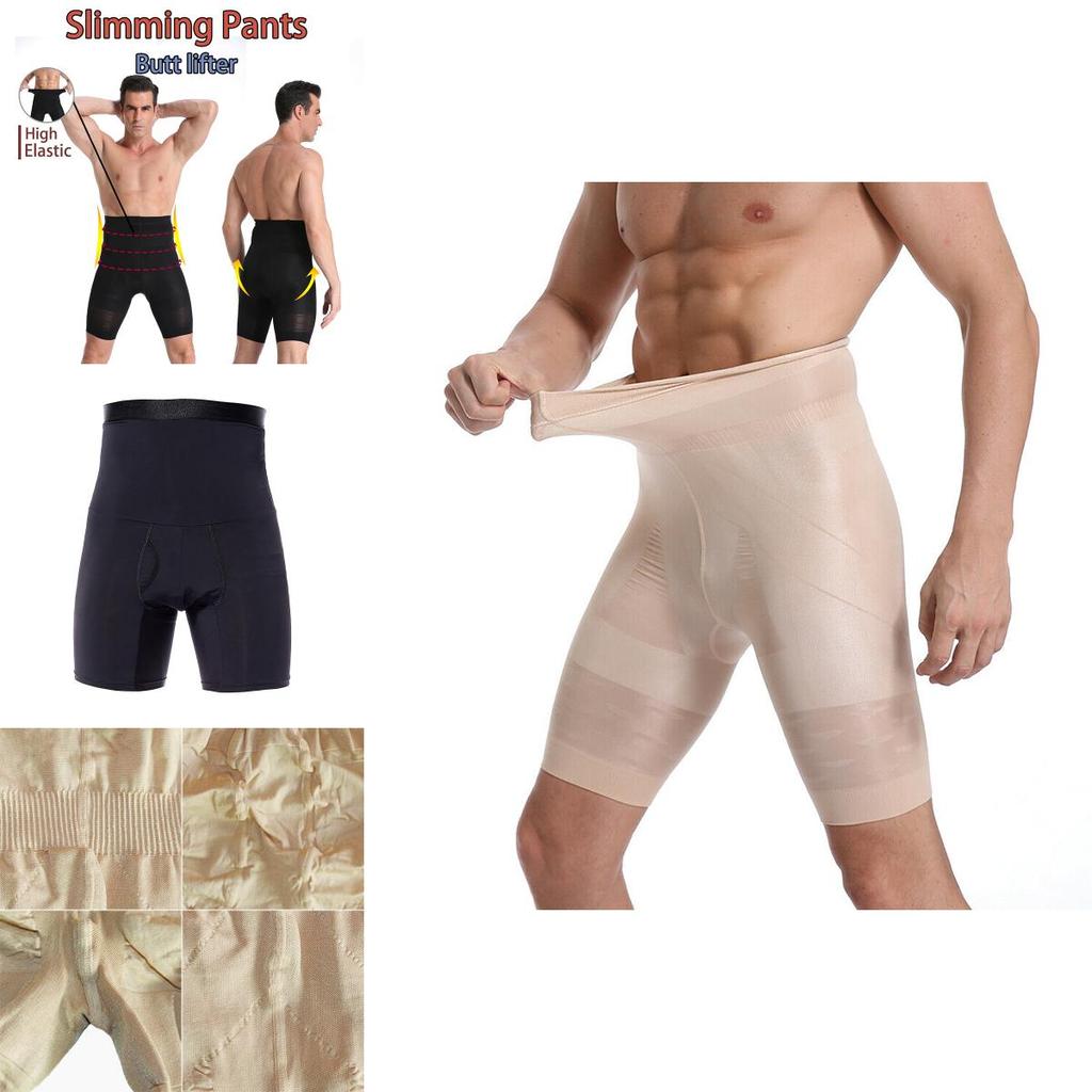 Hohe Taillen Herren Body Shaper Bauchkontroll-Shorts Mit Flexiblem Und Schnelltrocknendem Stoff Für Den Täglichen Gebrauch