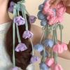 Elegant Floral Tulle Scrunchie With Fringe Detailing Headbands Rope Hair Band For Everyday Styling