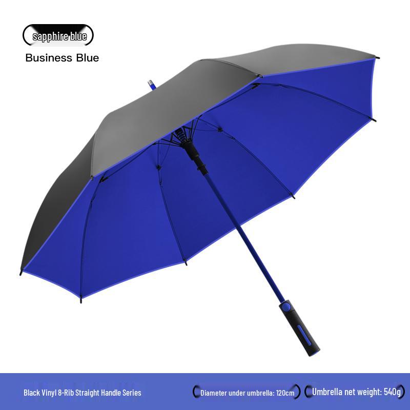 Extra Large Reinforced Windproof Double Automatic Umbrella for Men, Women, and Cars - Waterproof, Long Handle, Extra Thick, and Ideal for Rainstorms.