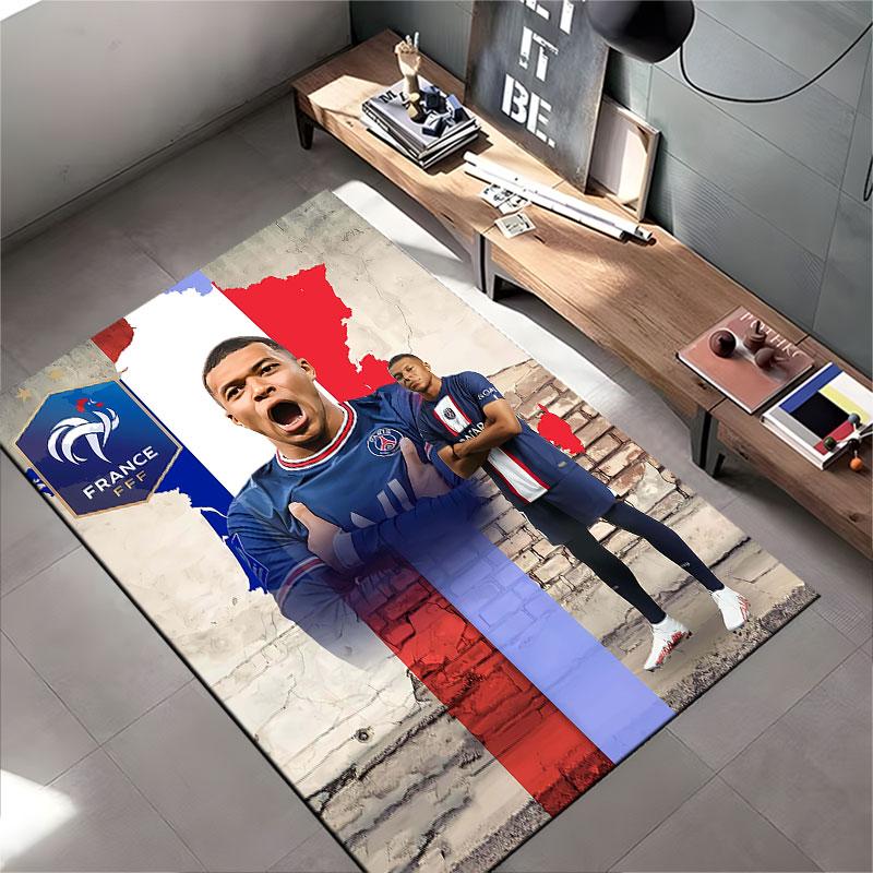Soccer Star Design France Style suitable as a non-slip mat for the living room or bedroom sofa
