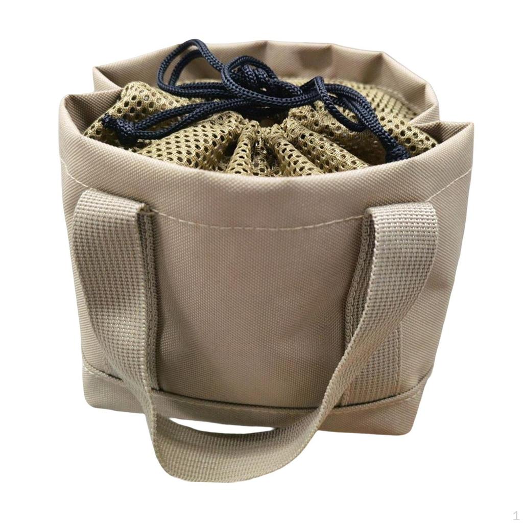 Camping Storage Bag Accessories Basket Condiment Jar for Outdoor Travel Picnic