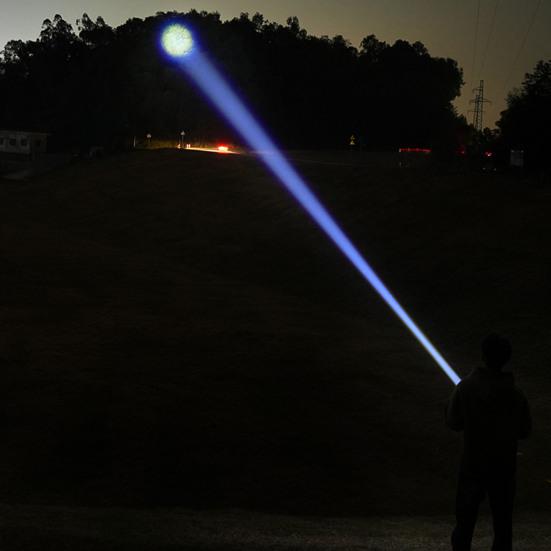 High-brightness LED Flashlight Digital Display Waterproof Rechargeable Flashlight Energy-saving LED Torch for Outdoor Camping Patrol