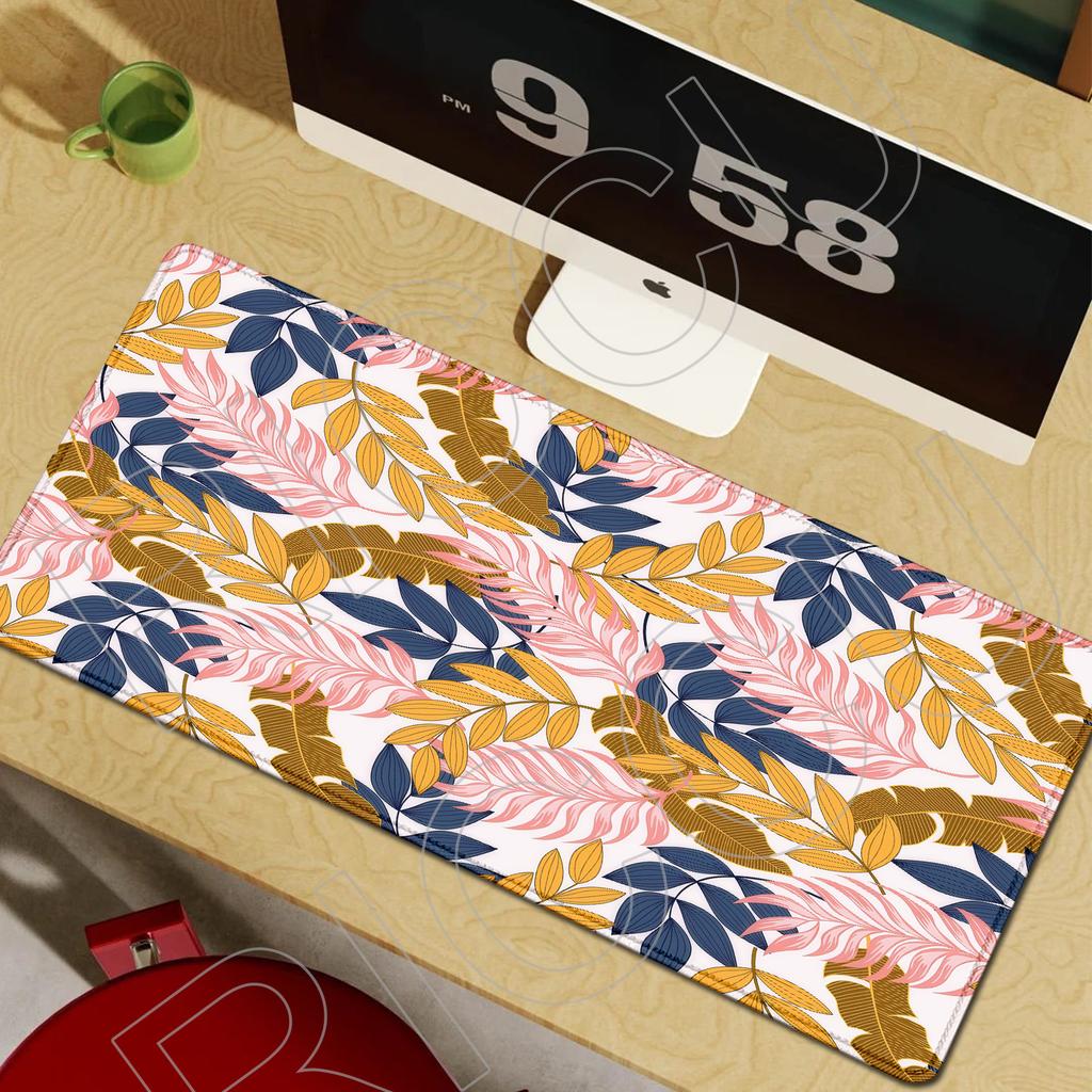 XXL Large computer retro floral mouse pad flower office desk mat Gift Game Player desktop PC accessories Keyboard protection pad