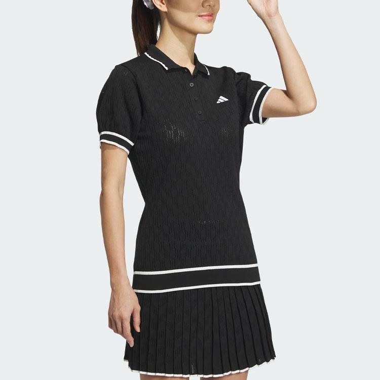 adidas Women's Golf Short Sleeve Polo Shirt Black IN6618