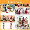 Elegante Samt- und Vlies-Weinflaschen-Geschenktaschen für Weihnachten mit verstellbarem Kordelzug