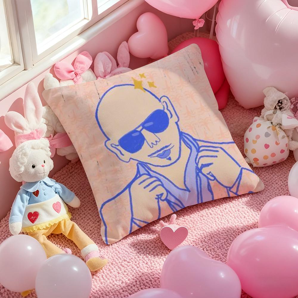 Singer P-Pitbull Rapper Cushion Cover Pattern Printed Pillowcase for Living Room Sofa Cushion Cover & Bedroom Decor