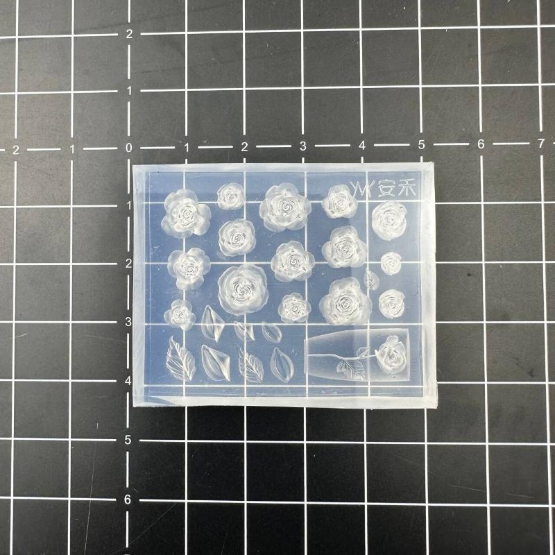 Creative Fun Bowknot Flower Nail Art Silicone Mould Handmade Nail Art Mold Decoration Cartoon Art Mold Diy Accessories Tool