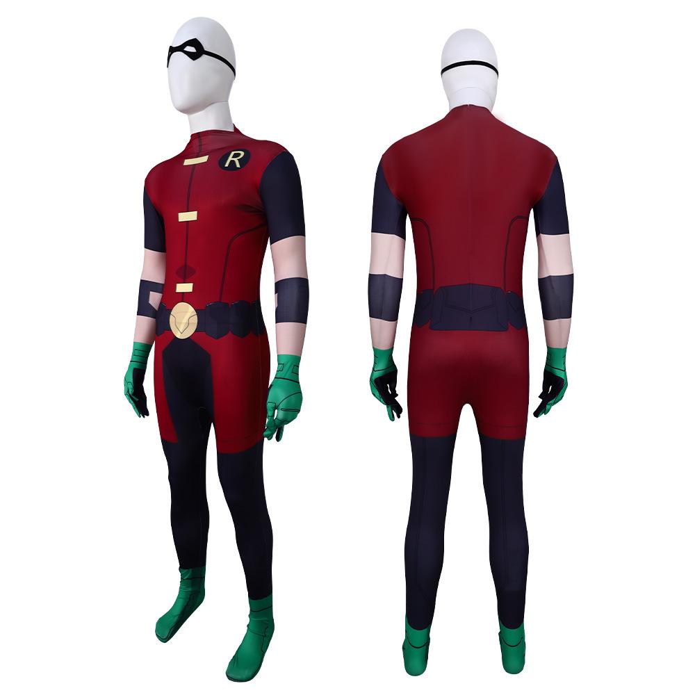 Halloween Robin Cosplay Costume - Teen Titans Judas Contract Jumpsuit