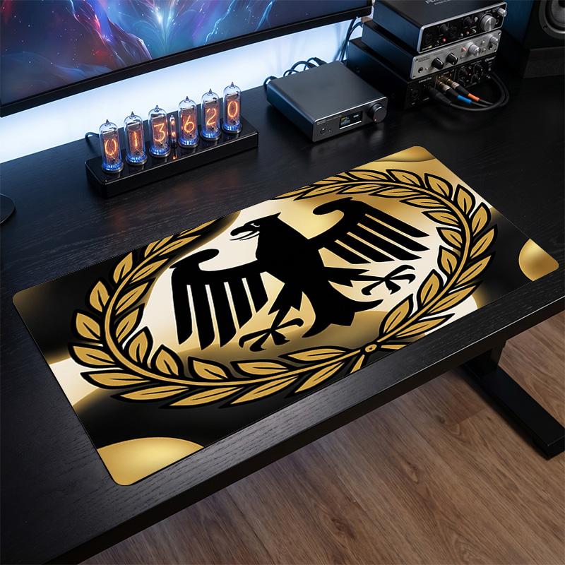 Belgium Football Crest Mouse Pad, Extended Non Slip Rubber Desk Mat for Gaming Office Laptop Fan Gift