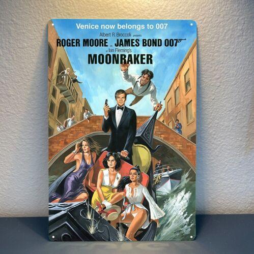 1zДжеймс Бонд Мунрейкер Фильм Металлический Плакат Жестяная Табличка 20x30см 20x30cm（7.8x11.8inch）