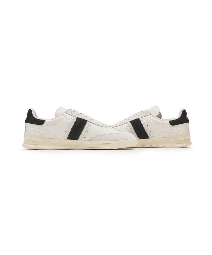 Polo Ralph Lauren Heritage Aera Leather Suede Sneakers - White