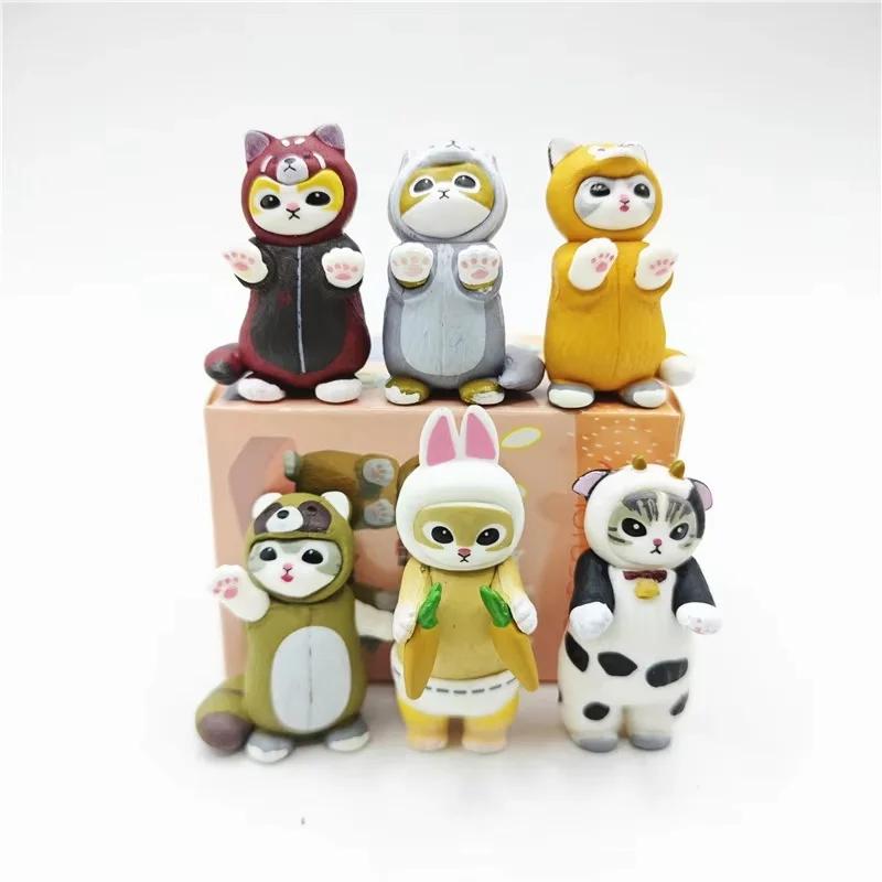 Süße Mofusand Weißer Hai Katze Serie Handgefertigte Orca Crossdressing Katze Actionfigur Schreibtisch Dekoration Geburtstagsgeschenk