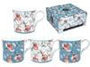 Set of 4 Porcelain Cups Windrush Flowers Coffee Tea Set