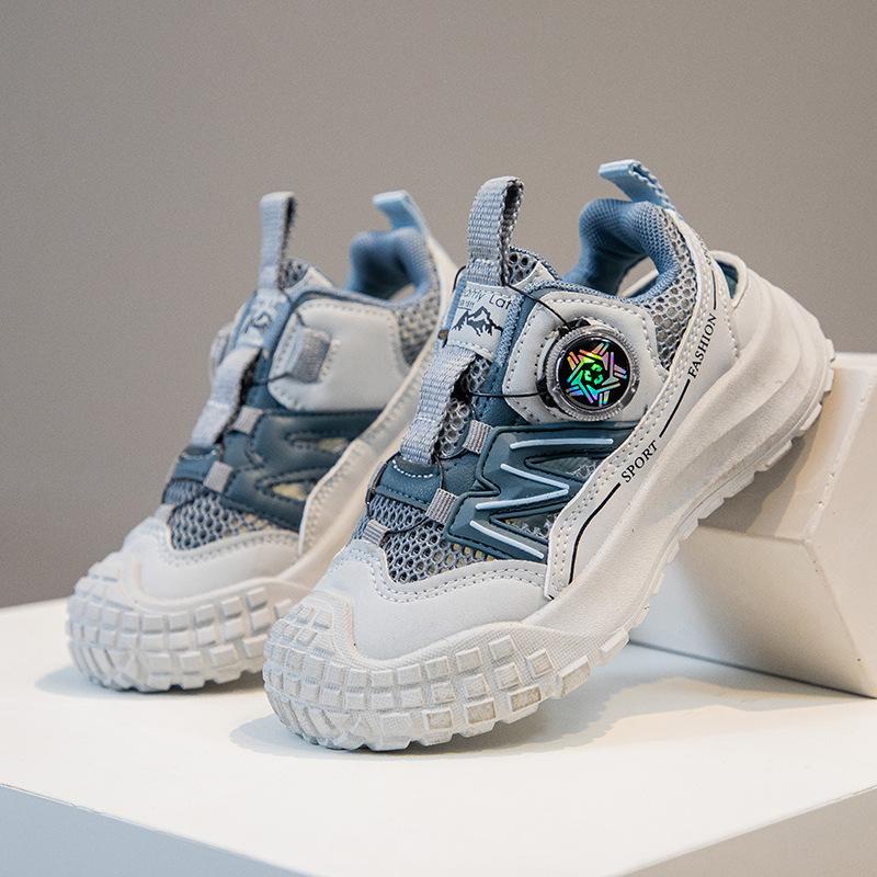 

Children s mesh sneakers 2025 summer new girls mesh shoes hollow breathable casual shoes boys running shoes tide 32-37 yards one hand shot 6 pairs синій