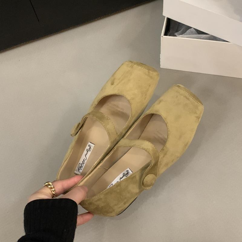 

Fashion Bailamos 2025 Spring Brand Women Flats Soft Leather Eelgant Dress Shoes Square Toe Shallow Slip On Ladies Casual Ballet Shoes 40