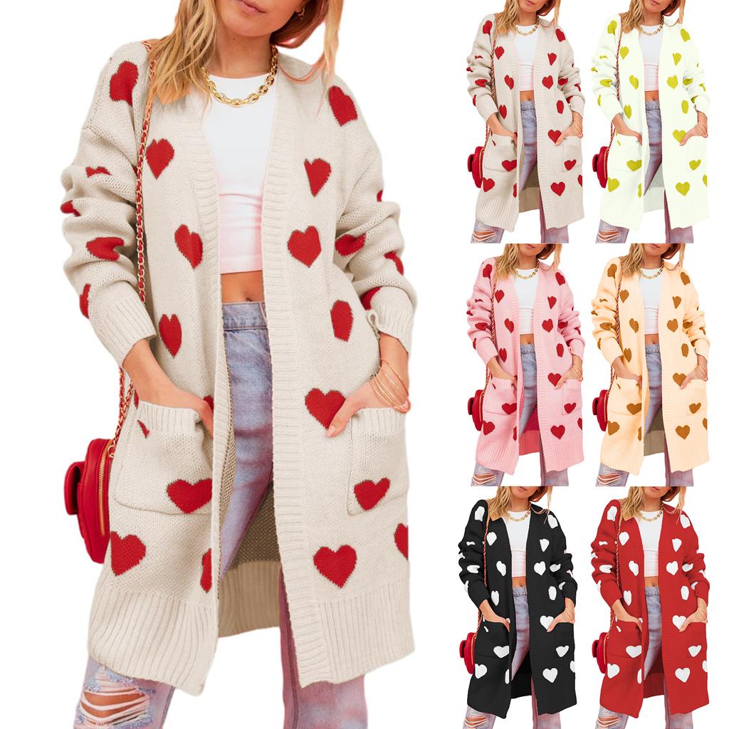 Women's Knitted Cardigan Loose, Large-sized, Laid-back Style Knitted Cardigan Sweater Coat