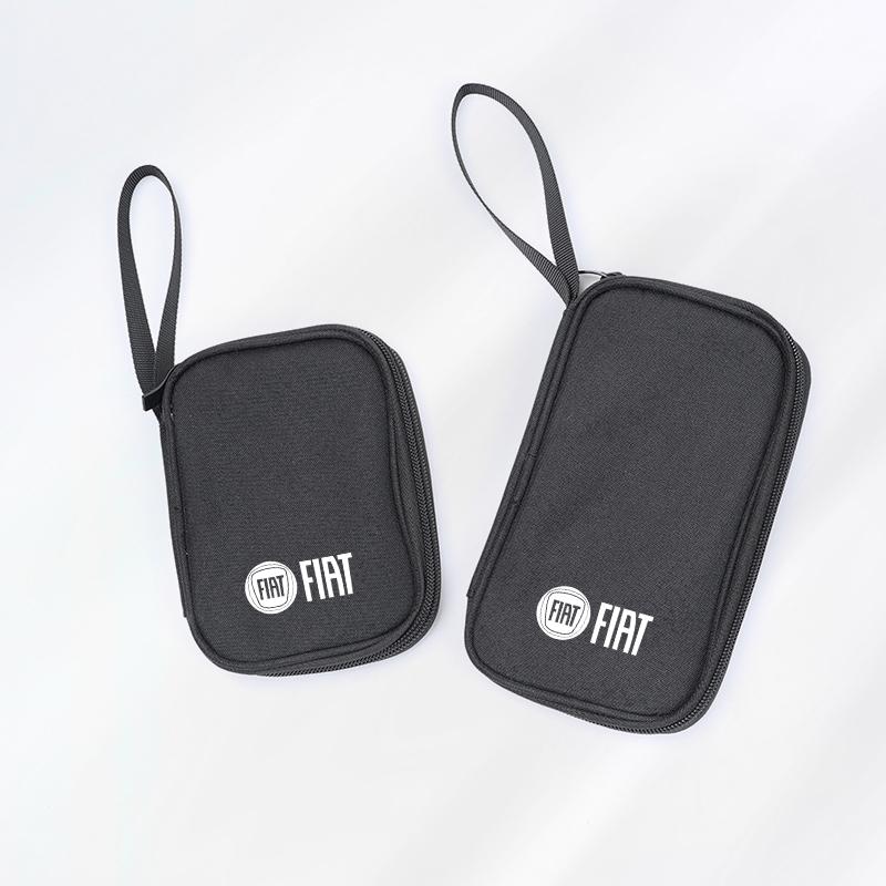 BJOM3 Car Storage Bag Oxford Cloth Portable Handbag Organizer Wallet For Fiat 500 Abarth Punto Panda Doblo Stilo FR Freemont keychain