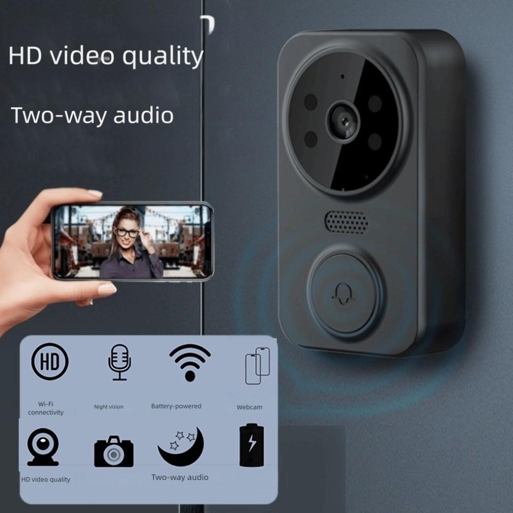 HD Video Visual Intercom Doorbell Electronic Cat Eye Smart Home Door Bell  Household