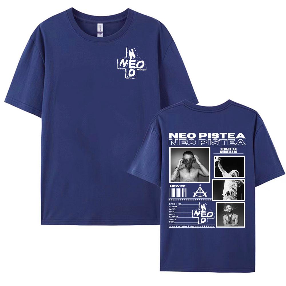 Rapper Neo Pistea Album 2025 Tour Merch T Shirt Men Women High Street Gothic Hip Hop T Shirts Casual Summer Pop Art Tshirt Tops