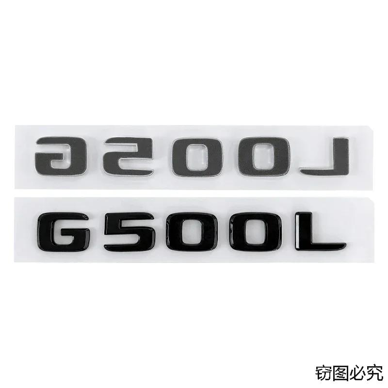 ABS Car Rear Trunk Emblem Body Side Badge Tail Sticker Decal for Mercedes Benz G230L G300L G350L G500L Letters Accessories
