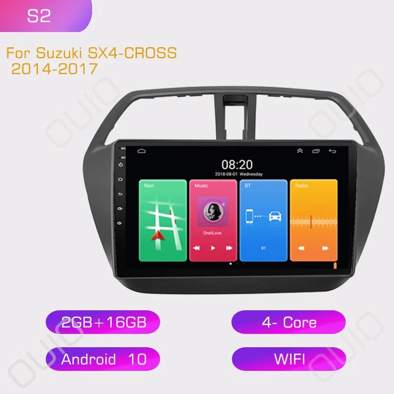

2din Android 10 автомобильный радиоприемник мультимедийный плеер Carplay Auto GPS навигация DSP RDS BT без DVD для Suzuki SX4-CROSS 2014 2015-2017