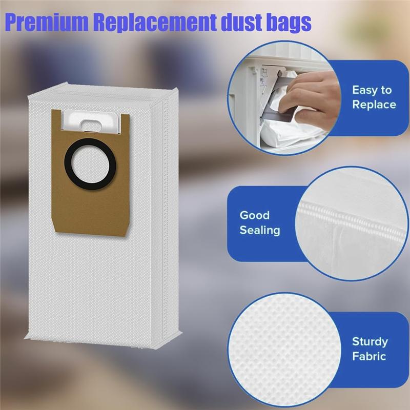 Promotion!S1 Pro Replacement Parts Accessories Vacuum Main Brush X1,Side Brush X6, Washable Filter X4 Dust Bag X4, Rolling Mop X