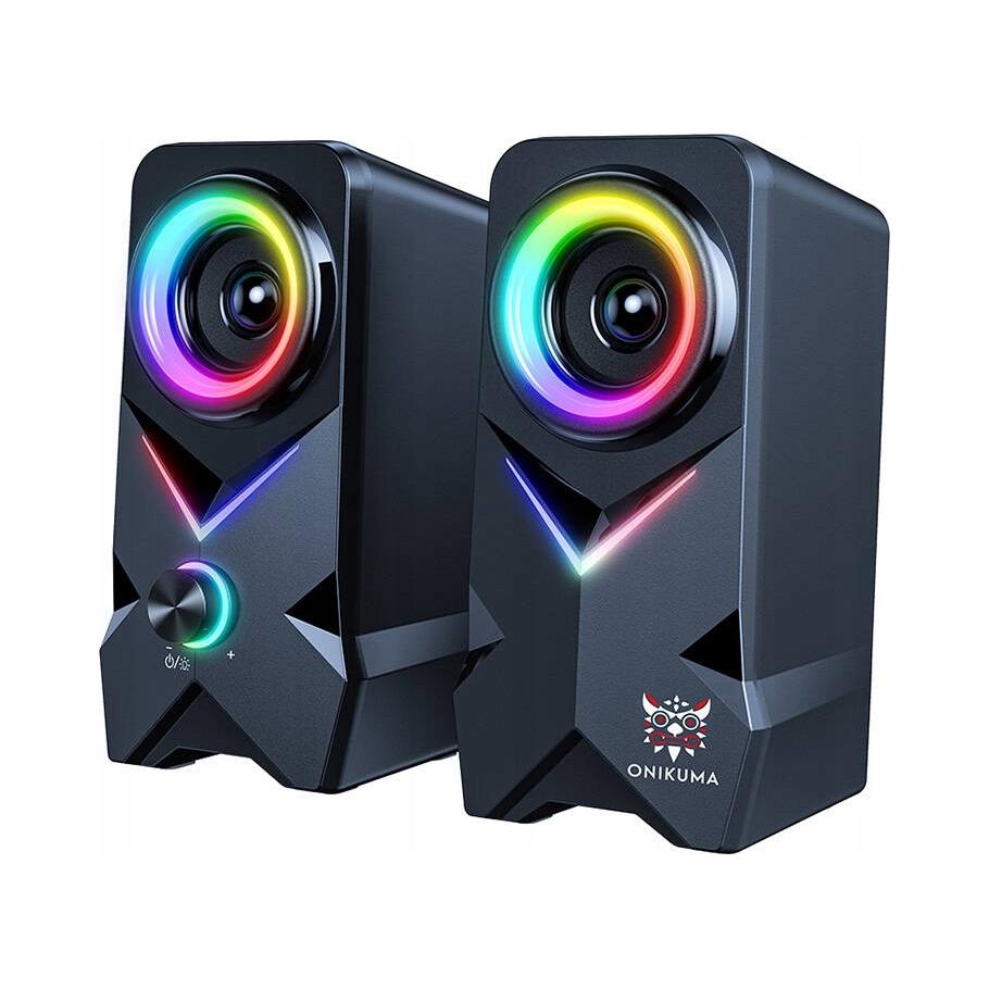 Głośniki komputerowe Onikuma L2 2.0 bluetooth USB z podświetleniem RGB 10W