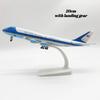 16/20CM Legierung Flugzeug United States Air Force One B747 Airlines Flugzeugmodelle Mit Fahrwerk Kindergeschenke Sammlung Flugzeugspielzeug