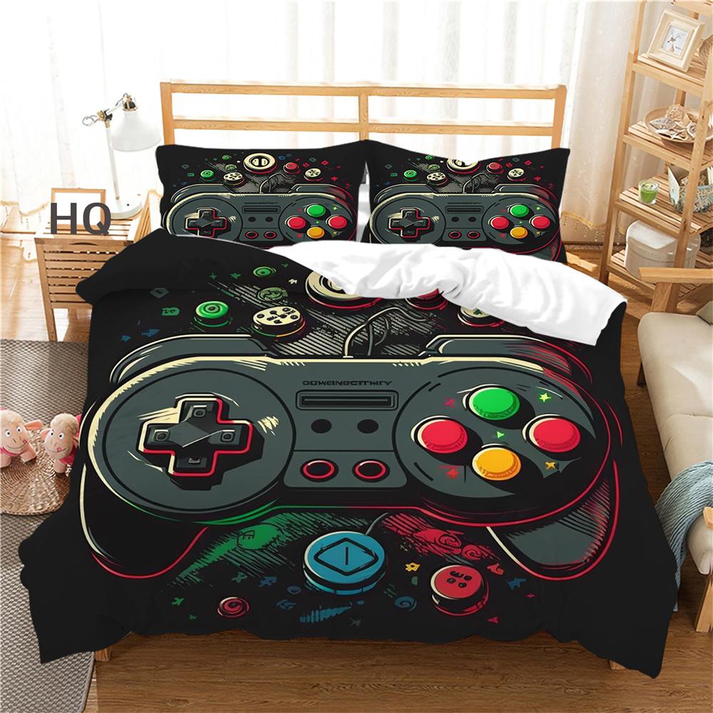 3D Game Console Printing Bed Clothes Teens Full Size Bedding Set Cover Design High Quality Home Textiles