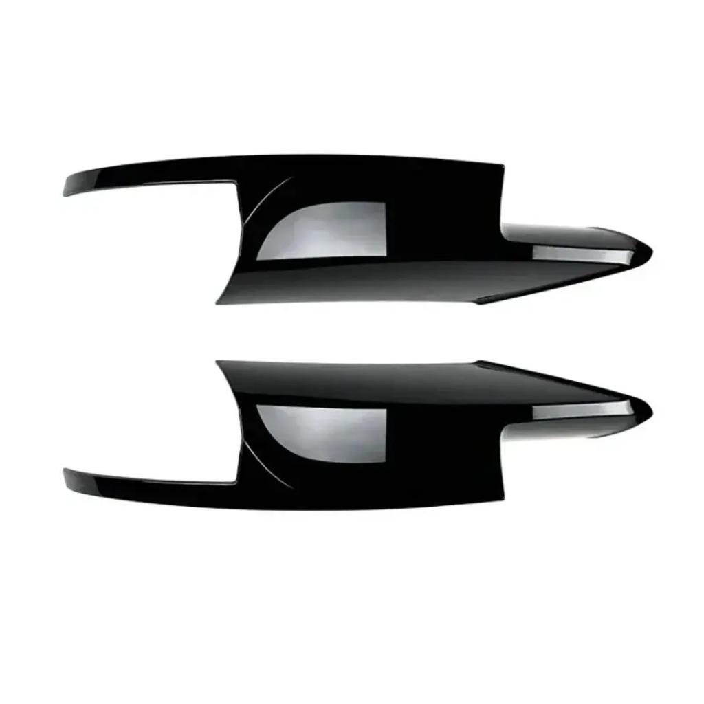 Pair Front Bumper Side Spoiler Cover Flaps Cupwings Aprons For BMW 5 Series F10 M5 Sedan Only 2011-2017 Lower Protector Splitter