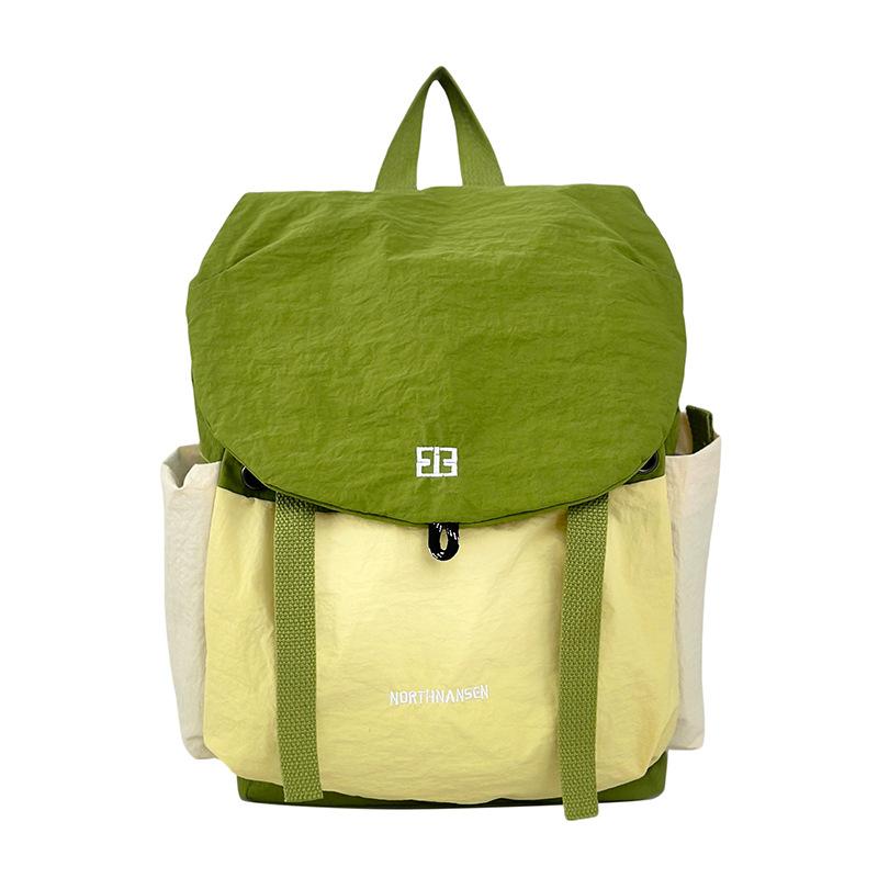 Outdoor High-Value Mountaineering Bag, Fashionable Contrasting Color And Light Primary School Schoolbag, Large-Capacity Daily Travel Hiking Backpack