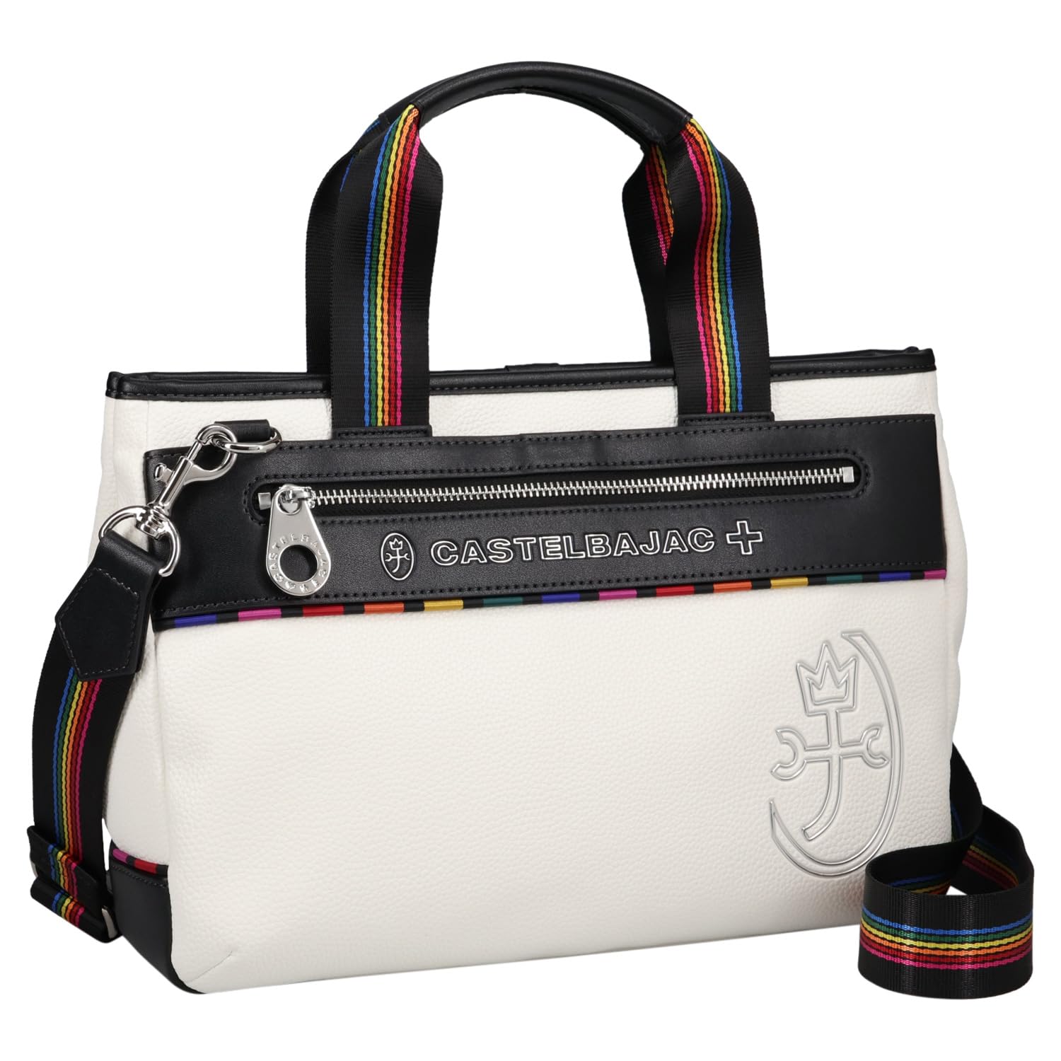 Белая мужская сумка-тоут Castelbajac June Driving, белый