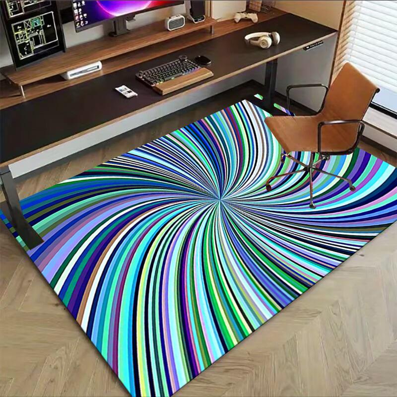 1PC Swirl Pattern Extra Large Non Slip Floor carpet, Office, family, bedroom, Studio   Large Area Rug Indoor Rugs, , Vibrant Colors